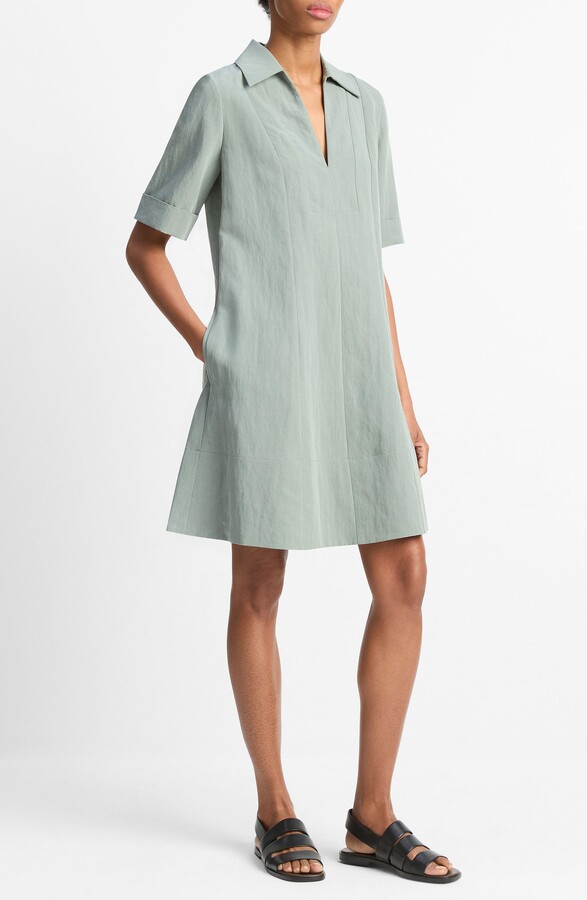 Collar A-Line Dress