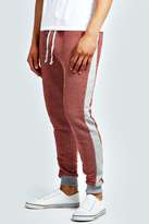 Thumbnail for your product : boohoo Slim Fit Marl Panel Joggers