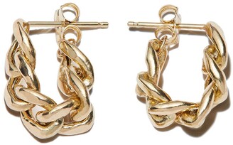 Zoë Chicco 14kt Yellow Gold Curb-Chain Hoop Earrings