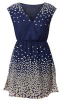 Thumbnail for your product : New Look Tenki Navy V Neck Floral Print Skater Dress