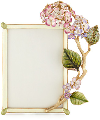Jay Strongwater Gail Hydrangea Picture Frame, 5" x 7"