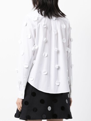 SHUSHU/TONG Polka-Dot Applique Shirt