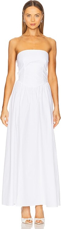 Susana Monaco Poplin Drop Waist Maxi Dress