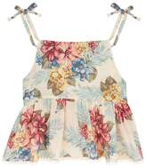 Thumbnail for your product : Zimmermann Kali Floral Shoulder Tie Top