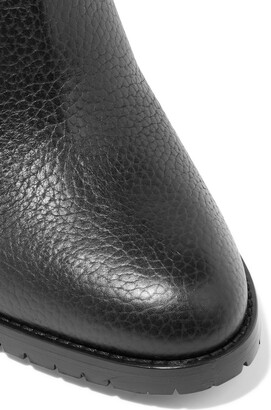 Valentino Garavani Rockstud Pebbled-leather Ankle Boots