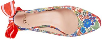 J.Crew Liberty with Tie Slingback Sonia Pump (Floral Multi) High Heels