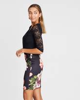 Thumbnail for your product : Dorothy Perkins Printed Lace Body-Con Dress