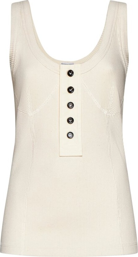 Bottega Veneta Sleeveless Rib Knit Top