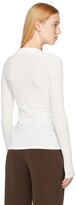 Thumbnail for your product : AYA MUSE SSENSE Exclusive White Rib Olbia Cardigan