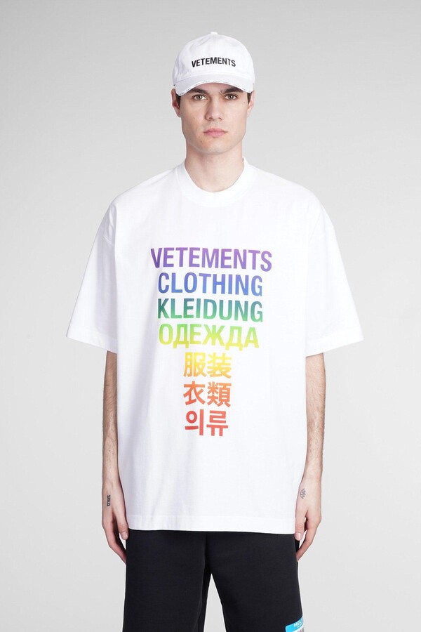Vetements T-shirt In White Cotton - ShopStyle
