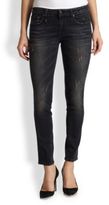 Thumbnail for your product : R 13 Kate Distressed Cropped Skinny Jeans
