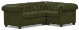 Thumbnail for your product : Pottery Barn Chesterfield Roll Arm Leather 3-Piece Sectional