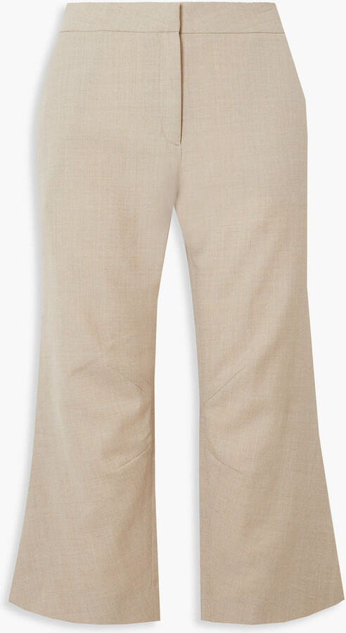IOANNES Racing woven kick-flare pants