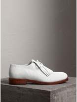 Thumbnail for your product : Burberry Lace-up Kiltie Fringe Suede Loafers