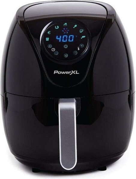 PowerXL PowerXLAirFryer4QTMaxx,SpecialEdition2022,ExtraHotAirFry,Cook,Crisp,Broil,Roast,Bake,HighGlossFinish,Black(4Quart)