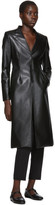 Thumbnail for your product : Coperni Black Faux-Leather Tailored Coat