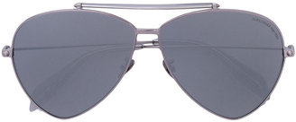 Alexander McQueen Piercing Shield sunglasses - women - metal - One Size