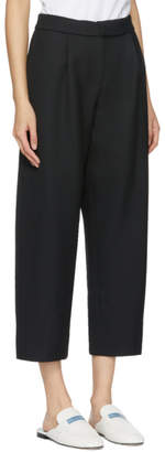 Carven Black Wool Cropped Trousers
