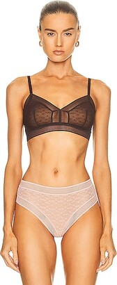 Eres Courbe Wireless Triangle Bra in Brown