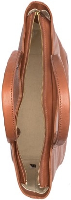 frye madison leather zipper tote