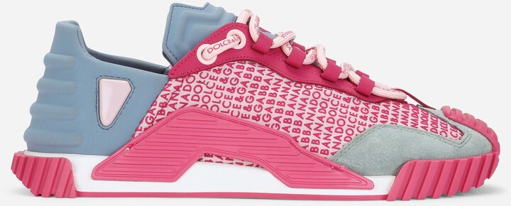 dolce and gabbana ns1 sneakers in mixed materials