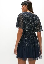 Thumbnail for your product : All Over Sequin Angel Sleeve Mini Dress