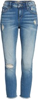 Thumbnail for your product : SLINK Jeans Frayed Hem Crop Jeans