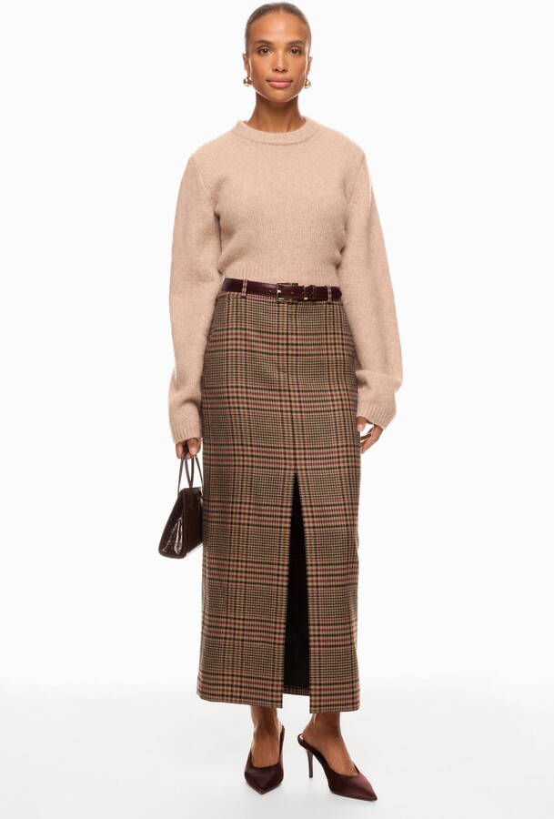 Veronica Beard Maxine Skirt Brown-black-print