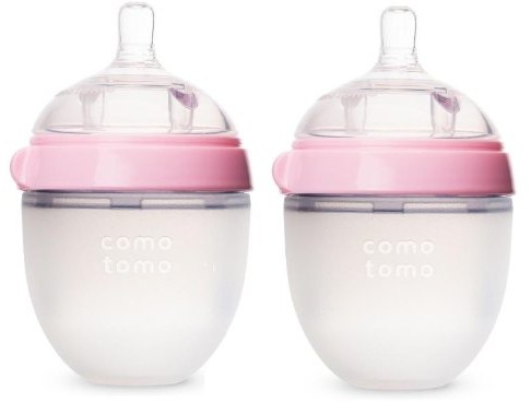 Natural Feel Baby Bottle Double Pack 5 oz - Pink