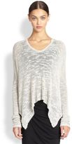Thumbnail for your product : Helmut Lang Draped Silk Slub Knit Sweater