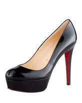 Thumbnail for your product : Christian Louboutin Bianca Patent Leather Platform Red Sole Pump