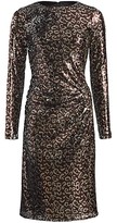 Thumbnail for your product : Teri Jon by Rickie Freeman Sequin Leopard Print Sheath Dress