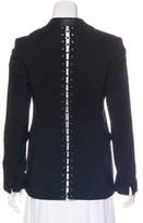 Thumbnail for your product : Rag & Bone Leather-Trimmed Lace-up Blazer