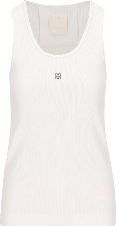 Givenchy 4G Plaque Ribbed Tank Top