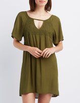 Thumbnail for your product : Charlotte Russe Smocked Shift Dress