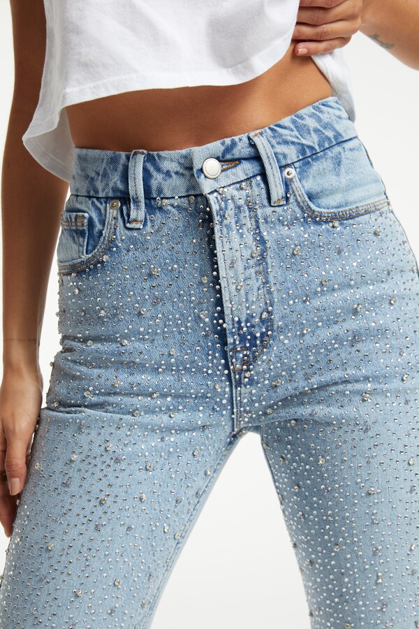 GA-SALE Good Icon Diamond Dusted Jeans - ShopStyle