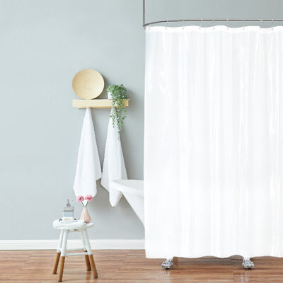 Laura Ashley 8 Gauge PEVA Shower Curtain Liner