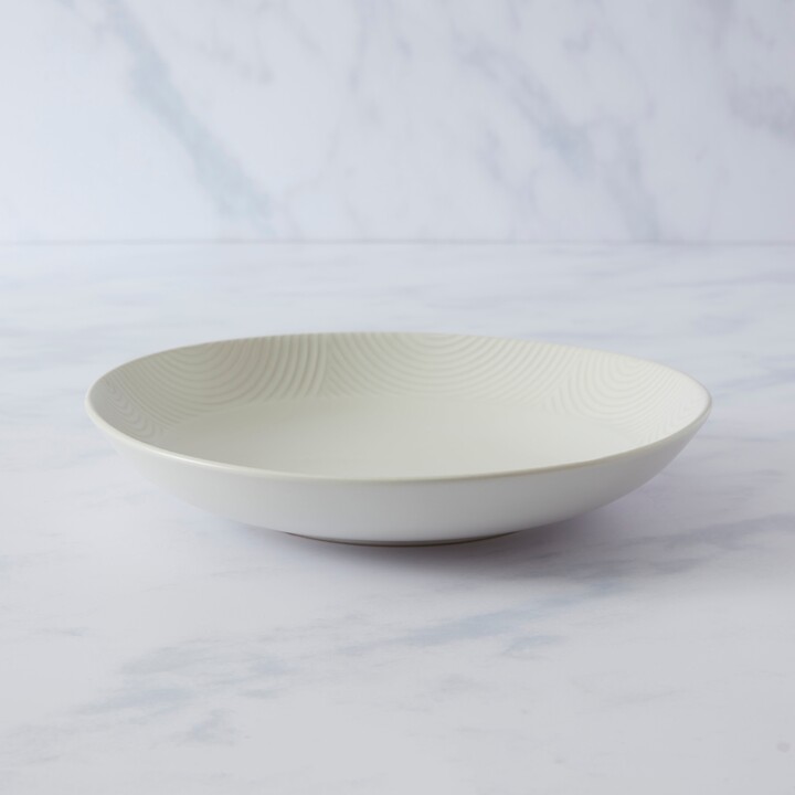 Dunelm Curves Stoneware Pasta Bowl White ShopStyle Dinnerware