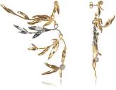 Thumbnail for your product : Aurélie Bidermann 18K gold-plated Brass Mimosa Articulated Earrings
