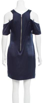 Nomia Silk Cold-Shoulder Dress
