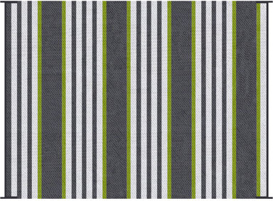 Union Rustic Recycled Patio Outdoor Plastic Straw Rug Clearance Waterproof RV Camper Rug Large Reversible Mats 9'x18' Grey Union Rustic