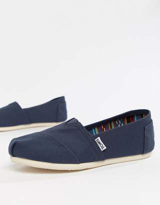 Toms Classic Navy Canvas Shoes