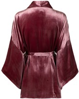 Thumbnail for your product : Fleur Du Mal Haori velvet robe