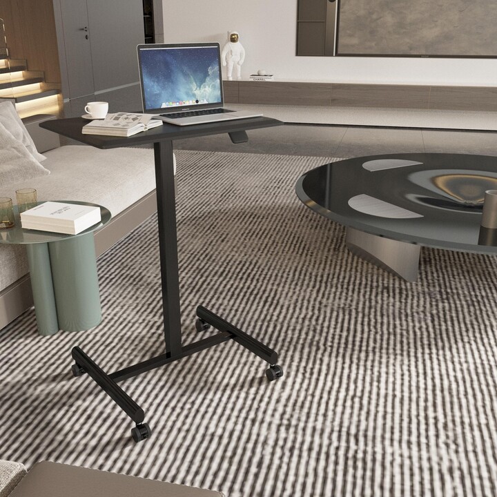 EDWINRAYLLC Mobile Laptop Computer Desk Height Adjustable Computer