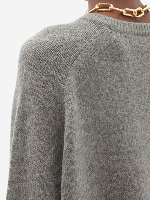 Totême Oversized Wool-blend Sweater - Mid Grey