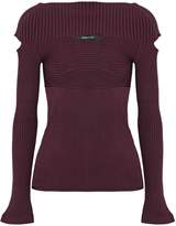 Thumbnail for your product : Cushnie Cutout Ribbed-knit Top