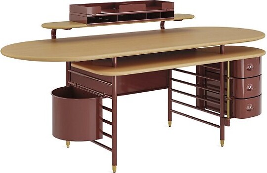 Steelcase Frank Lloyd Wright Racine Signature Desk in Brown