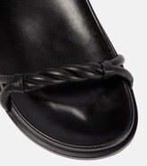 Thumbnail for your product : Jimmy Choo Diosa twisted flat leather sandals
