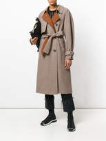 Thumbnail for your product : Sjyp check trench coat