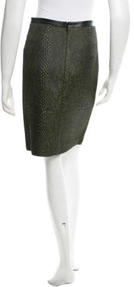 Tibi Textured Knee-Length Skirt